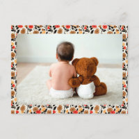 Modèle de carte postale Teddy Bear Love