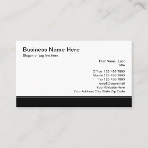 Modèle de carte professionnelle