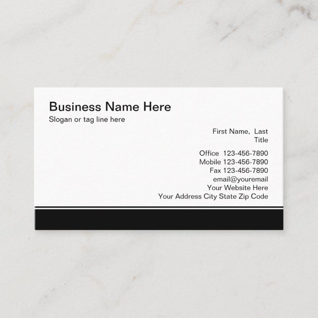 Modèle de carte professionnelle (Devant)