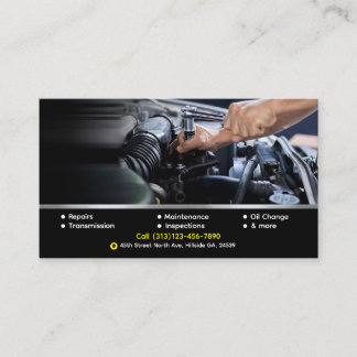 Modèle de carte professionnelle de réparation auto