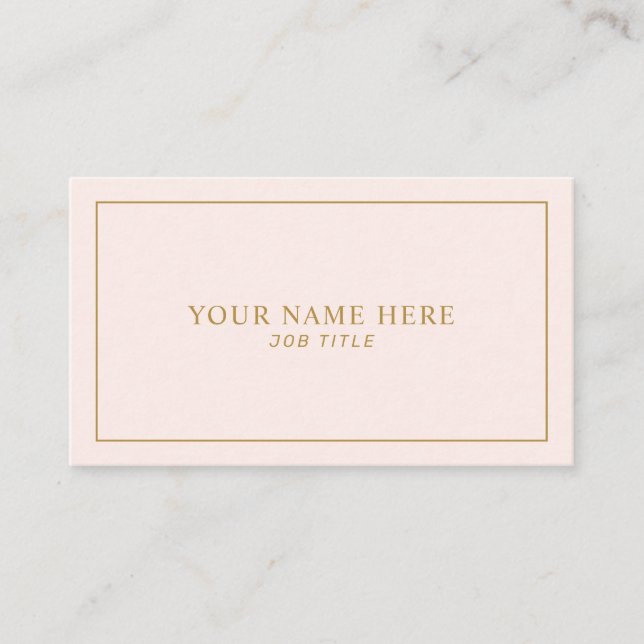 Modèle de carte professionnelle féminine (Devant)