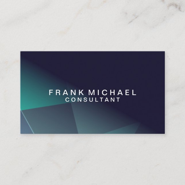 Modèle de carte professionnelle moderne bleue (Devant)