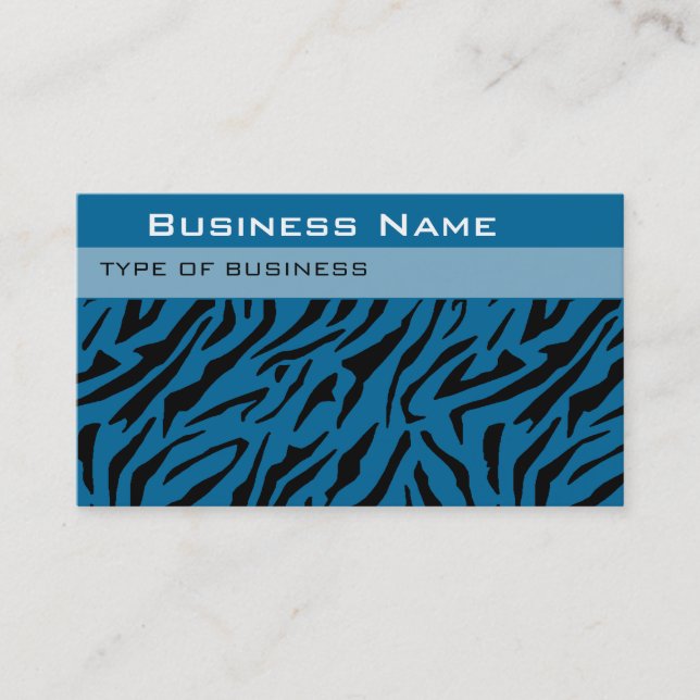 Modèle de carte professionnelle Tiger Print (Devant)