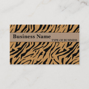 Modèle de carte professionnelle Tiger Print