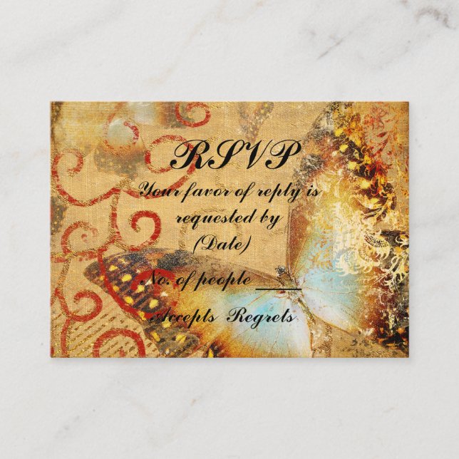Modèle de carte RSVP (Devant)