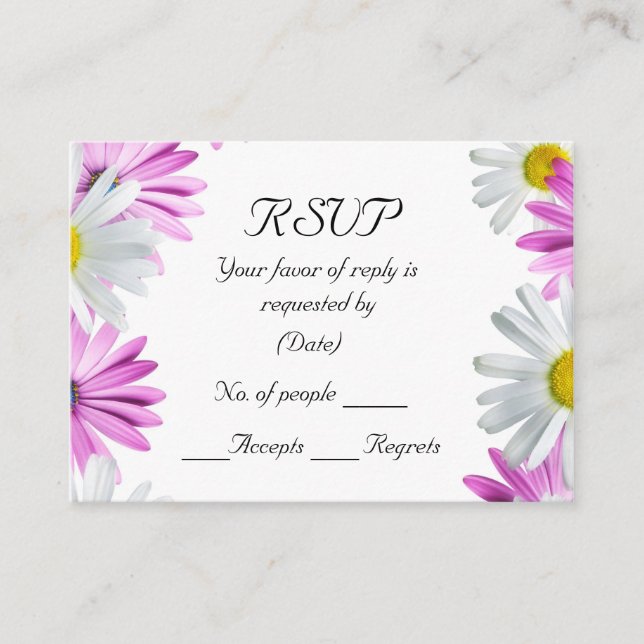 Modèle de carte RSVP (Devant)