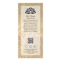 Modèle de carte Spa Damask Ombre Salon personnalis