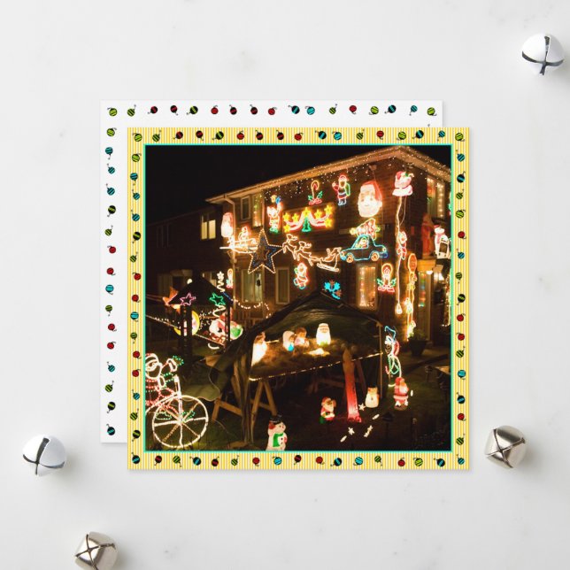 Modèle de cartes de vacances (Devant/Arrière en situation)