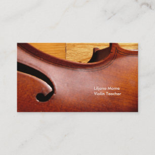 Modèle de cartes de visite de violon de trou du