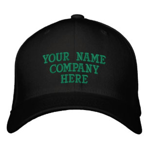 Modèle de casquette de baseball brodée avec texte