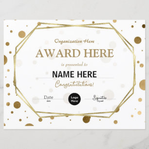 Modèle de certificat