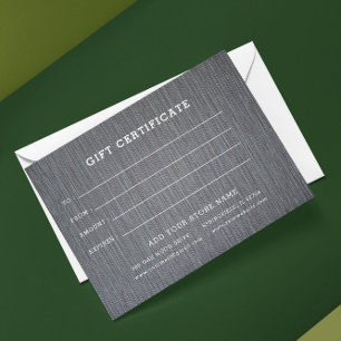 Modèle de certificat cadeau d'entreprise avec logo