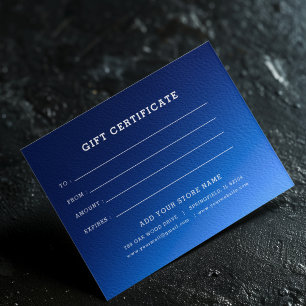 Modèle de certificat cadeau d'entreprise avec logo