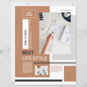 Modèle de circulaire minimum   Propre et moderne