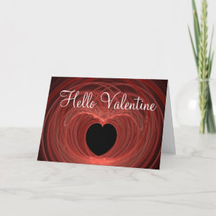 Modèle de coeur rouge et noir