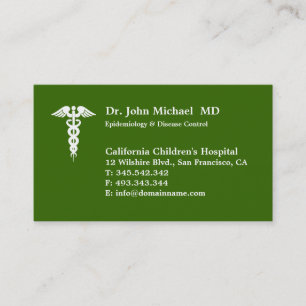 Modèle de conception de carte de visite du docteur