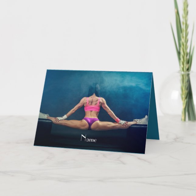 Modèle de condition physique féminine Split Thunde (Devant)