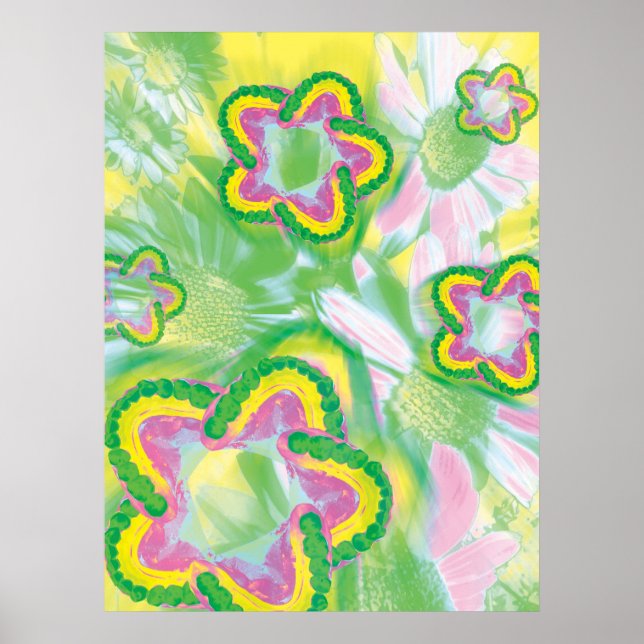 Modèle de dents Spin Design Dentiste Poster Jaune (Devant)