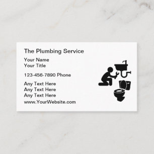 Modèle de design Carte de visite simple en plomber