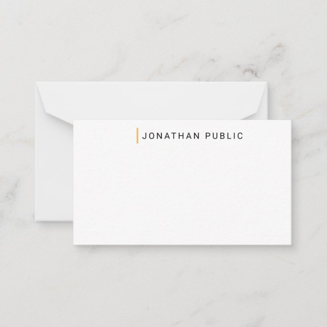 Modèle de design minimaliste monographique personn (Devant)