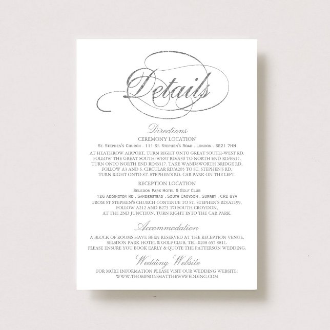 Modèle de détail de mariage chic avec feuille de f (Créateur téléchargé)