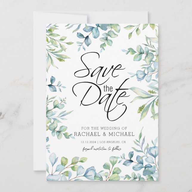 Modèle de faire-part de date de conservation à l'a (Devant)