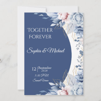 Modèle de faire-part de mariage minimaliste élégan