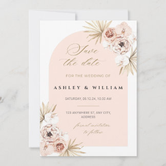 Modèle de faire-part élégant de mariage pour sauve