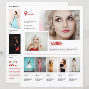 Modèle de flyer de promotion de produits de mode
