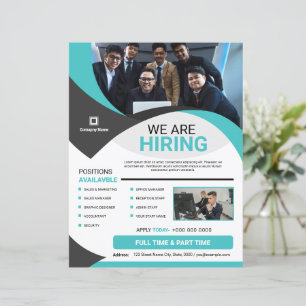 Modèle de flyer d'offre d'emploi