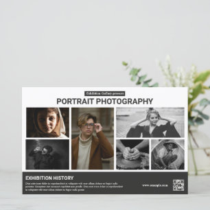 Modèle de flyer pour exposition de photographie