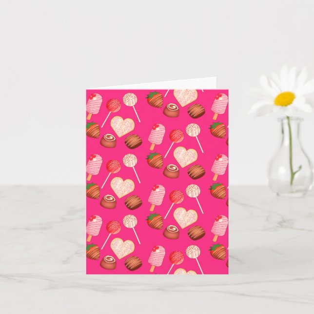 Modèle de friandises et de bonbons pour la Saint-V (Petite plante)
