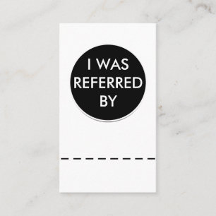 Modèle de la carte de recommandation professionnel