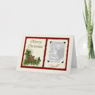 Modèle de la carte photo de Noël