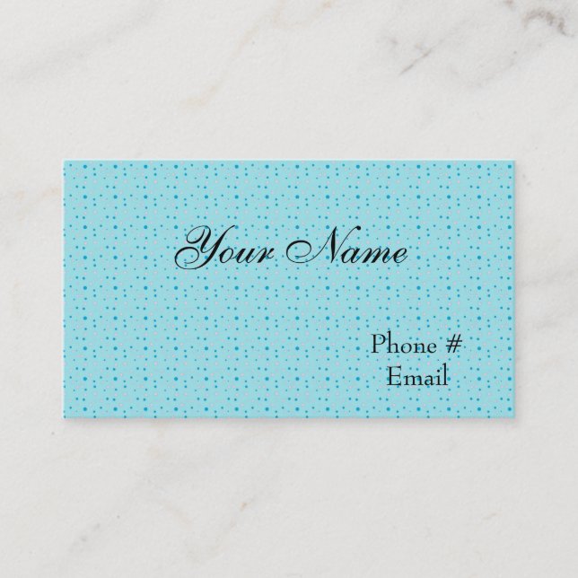 Modèle de la carte profil bleue Designer (Devant)