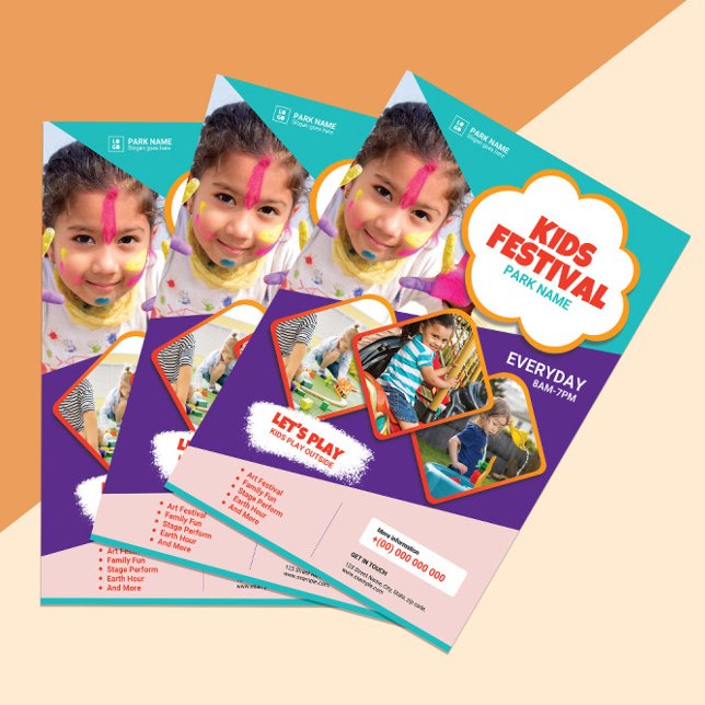 Modèle de la circulaire du festival Enfants (Créateur téléchargé)