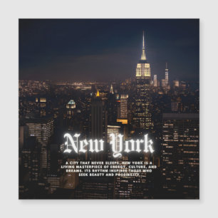 Modèle de l'affiche Skyline de New York