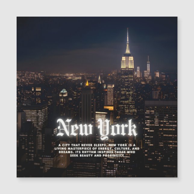 Modèle de l'affiche Skyline de New York (Devant)