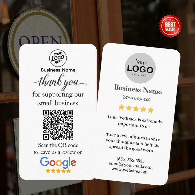 Modèle de lien de la carte de révision Google W/ Q (Créateur téléchargé)