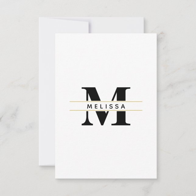 modèle de ligne monogramme gras (Devant)