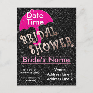 Modèle de l'invitation à la douche nuptiale