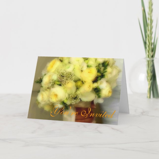 Modèle de l'invitation à la douche nuptiale (Devant)