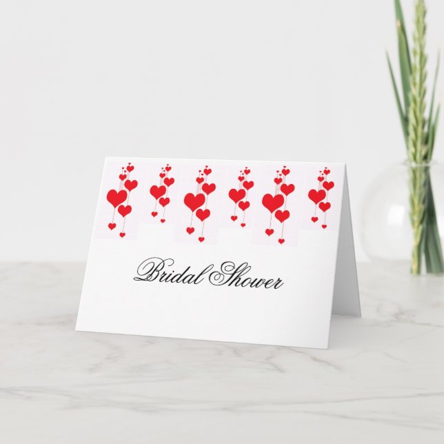 Modèle de l'invitation à la douche nuptiale (Devant)