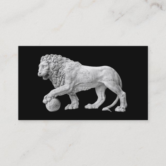 Modèle de marbre de carte de visite de lion (Devant)