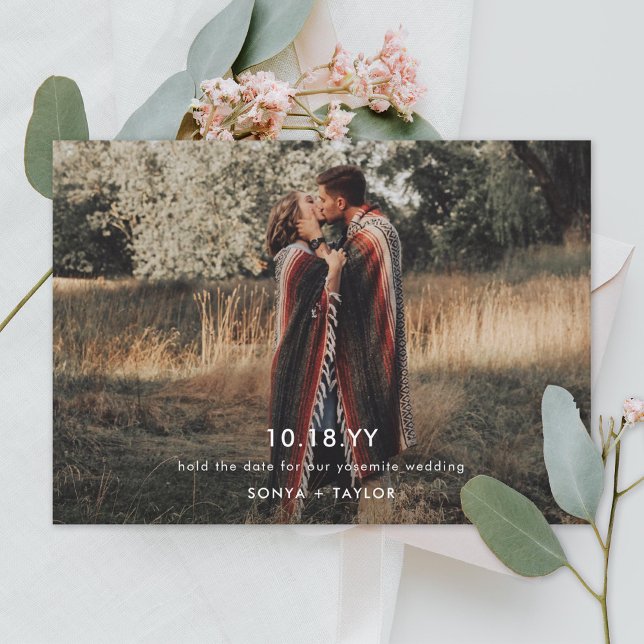Modèle de mariage photo moderne, carte de sauvegar (Créateur téléchargé)