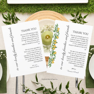 Modèle de Merci de menu modifiable