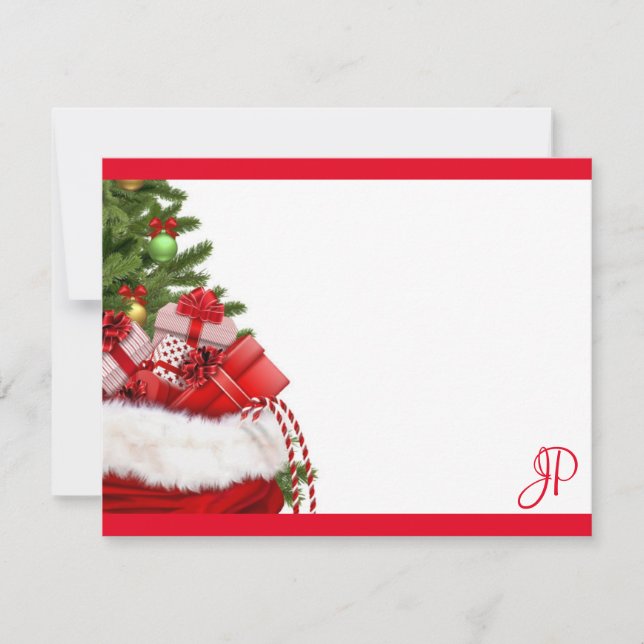 Modèle de monogramme de typographie de Noël (Devant)