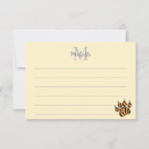 Modèle de monogramme personnalisé ligné
