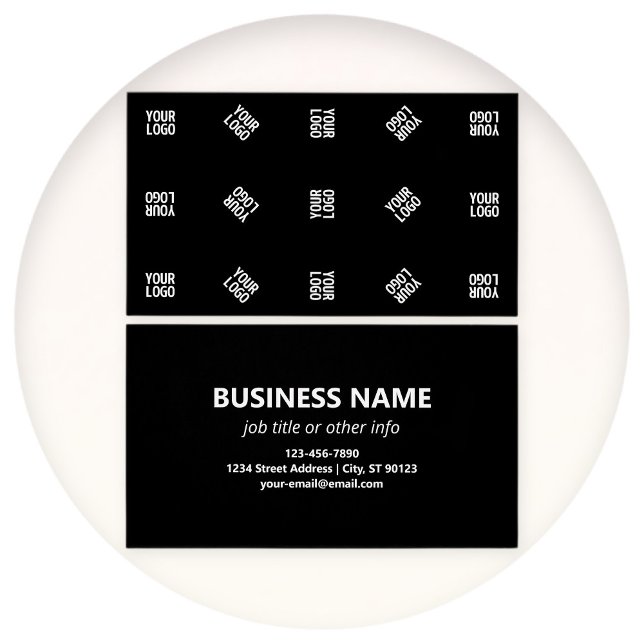 Modèle de motif de logo moderne unique | Noir (Créateur téléchargé)