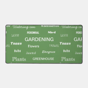Modèle de mots de jardinage vert thème jardin mode
